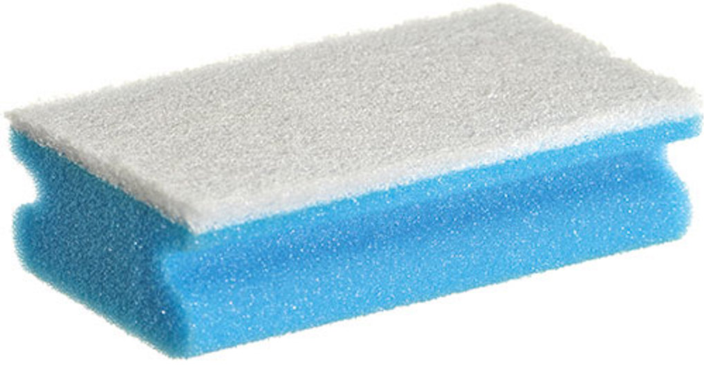 Vliesschwamm blau/weiß Produktbild 1